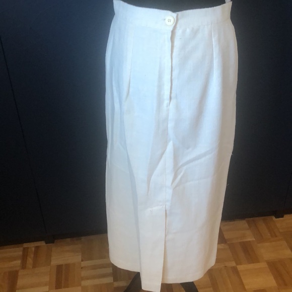 VINTAGE off white midi skirt size medium - Picture 6 of 13